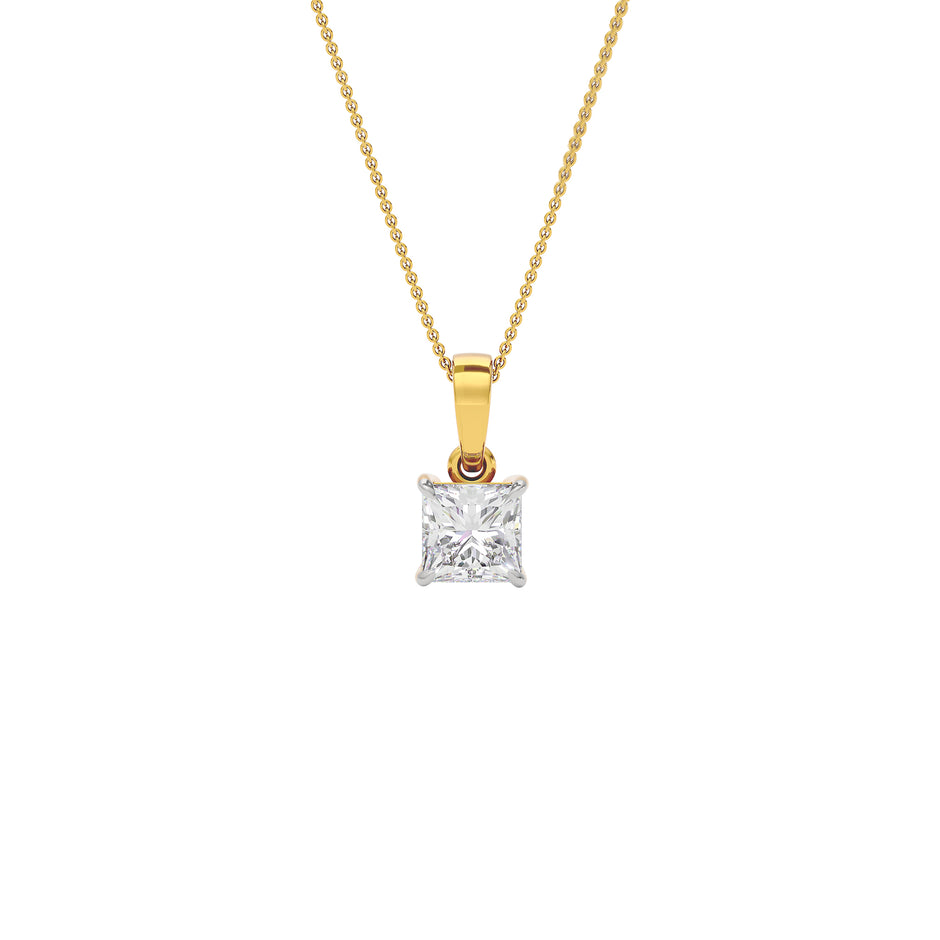 Pure Radiance Diamond Pendant 18 KT / Yellow Gold
