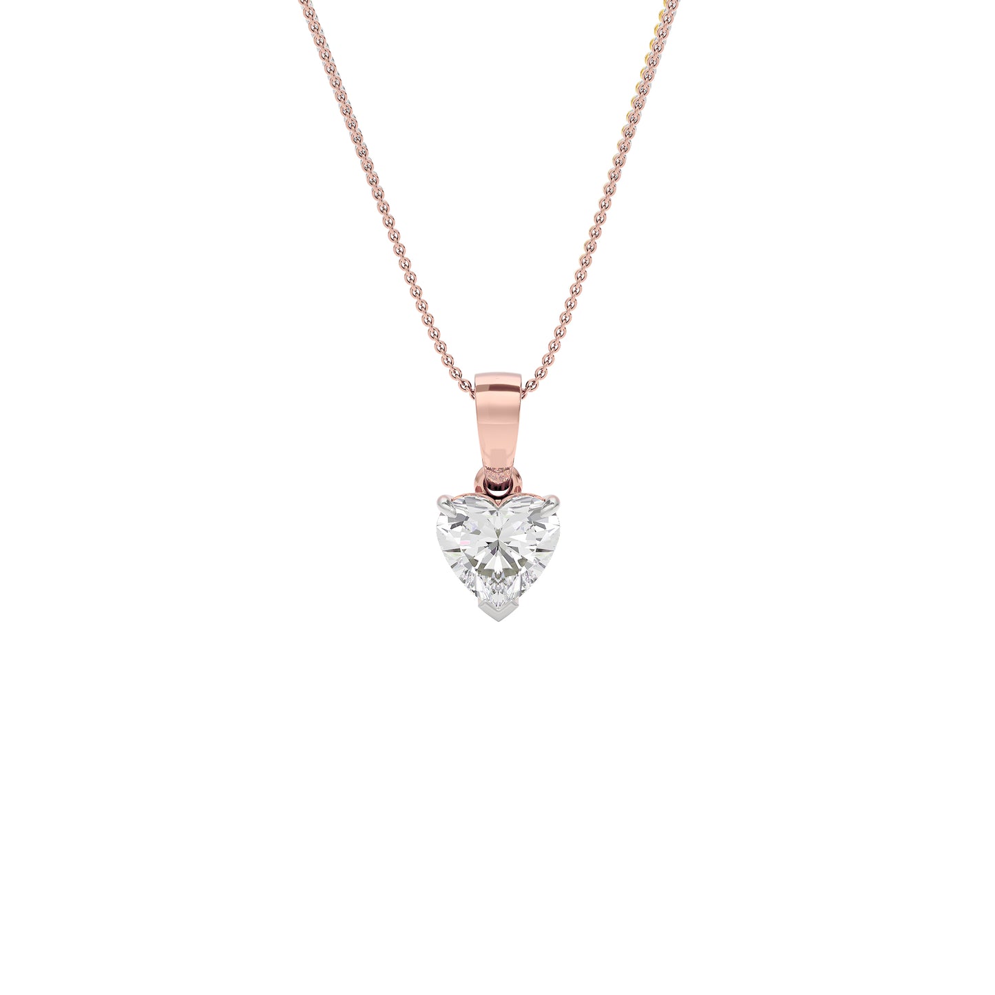Sapphire Delight Diamond Pendant 18 KT / Rose Gold