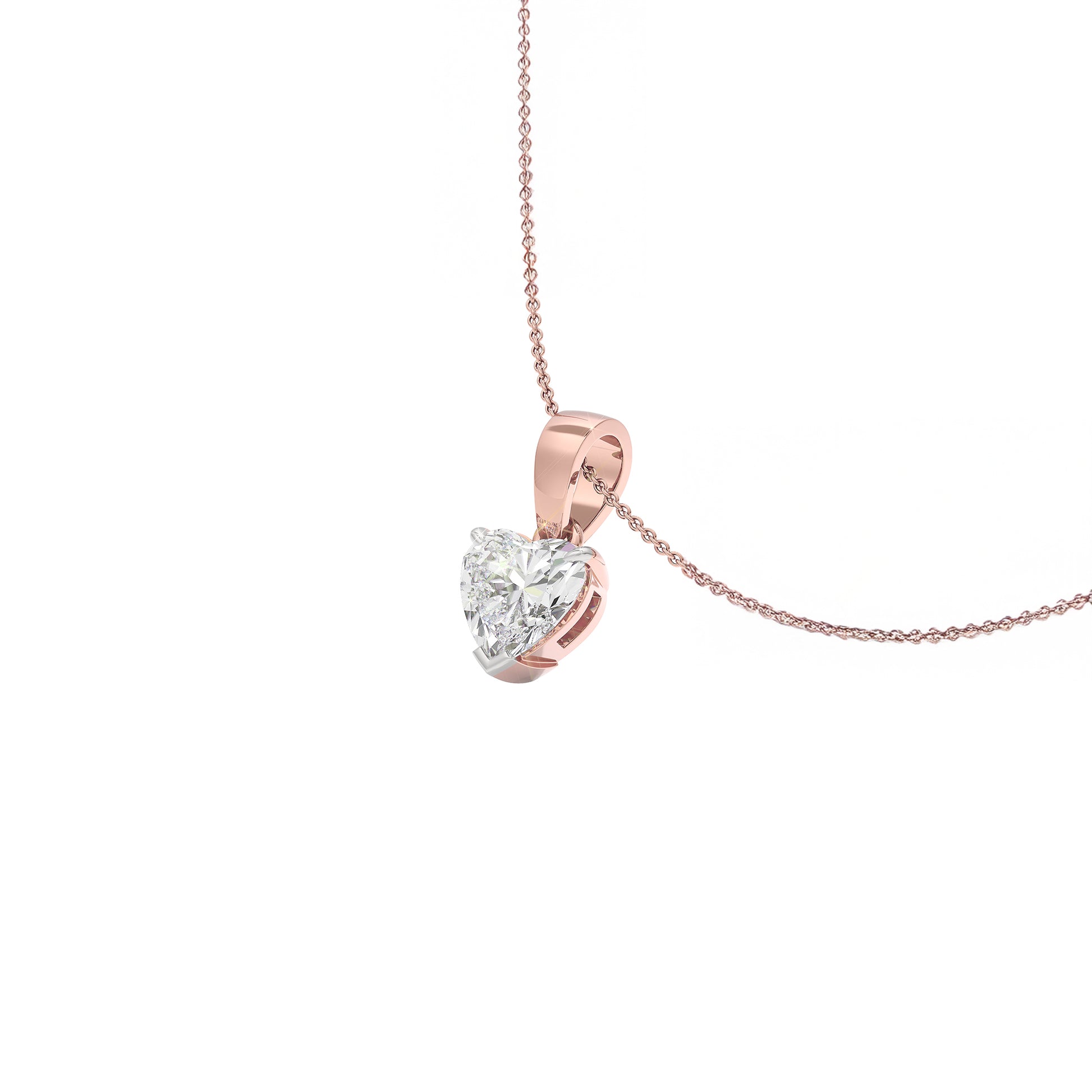 Sapphire Delight Diamond Pendant 18 KT / Rose Gold