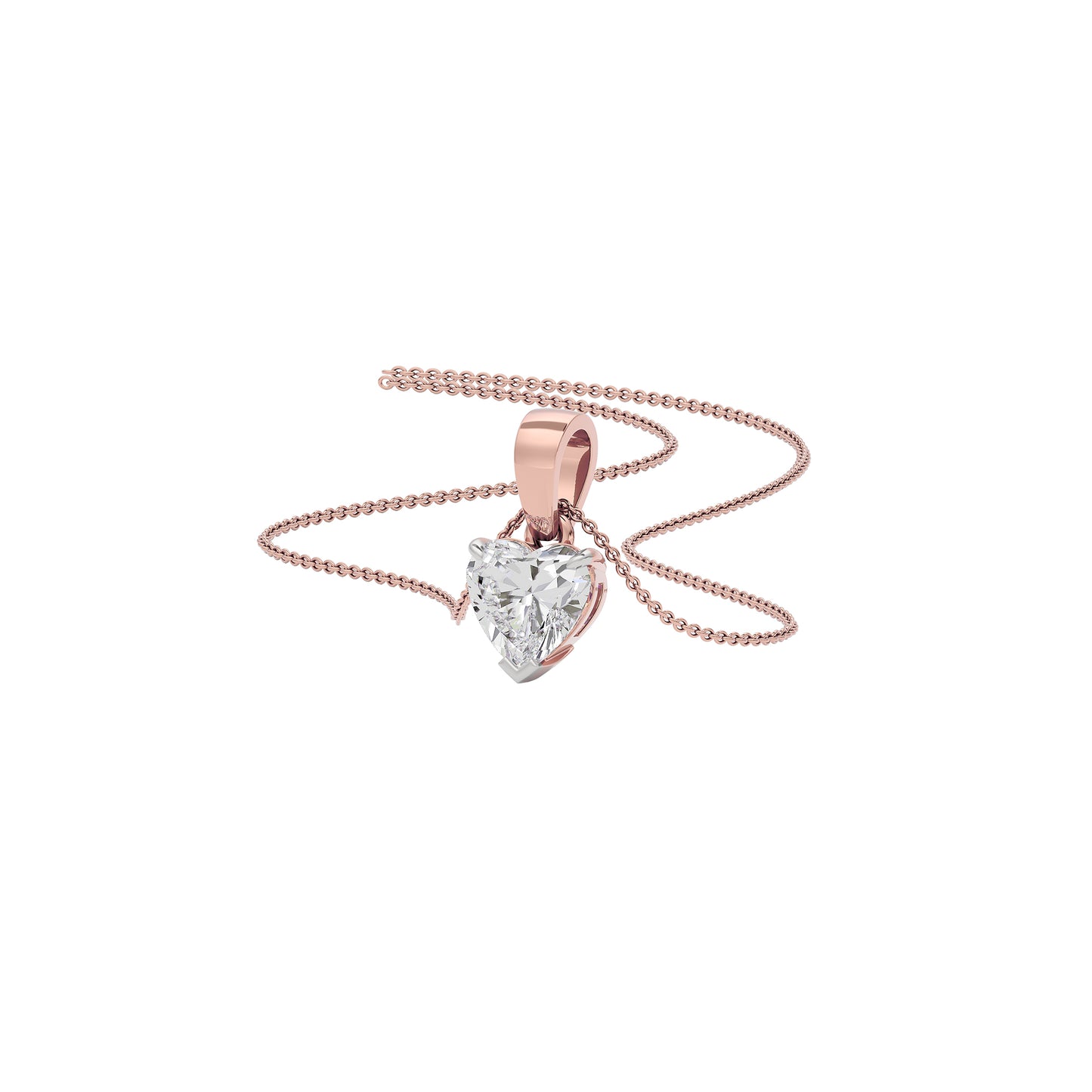 Sapphire Delight Diamond Pendant 18 KT / Rose Gold