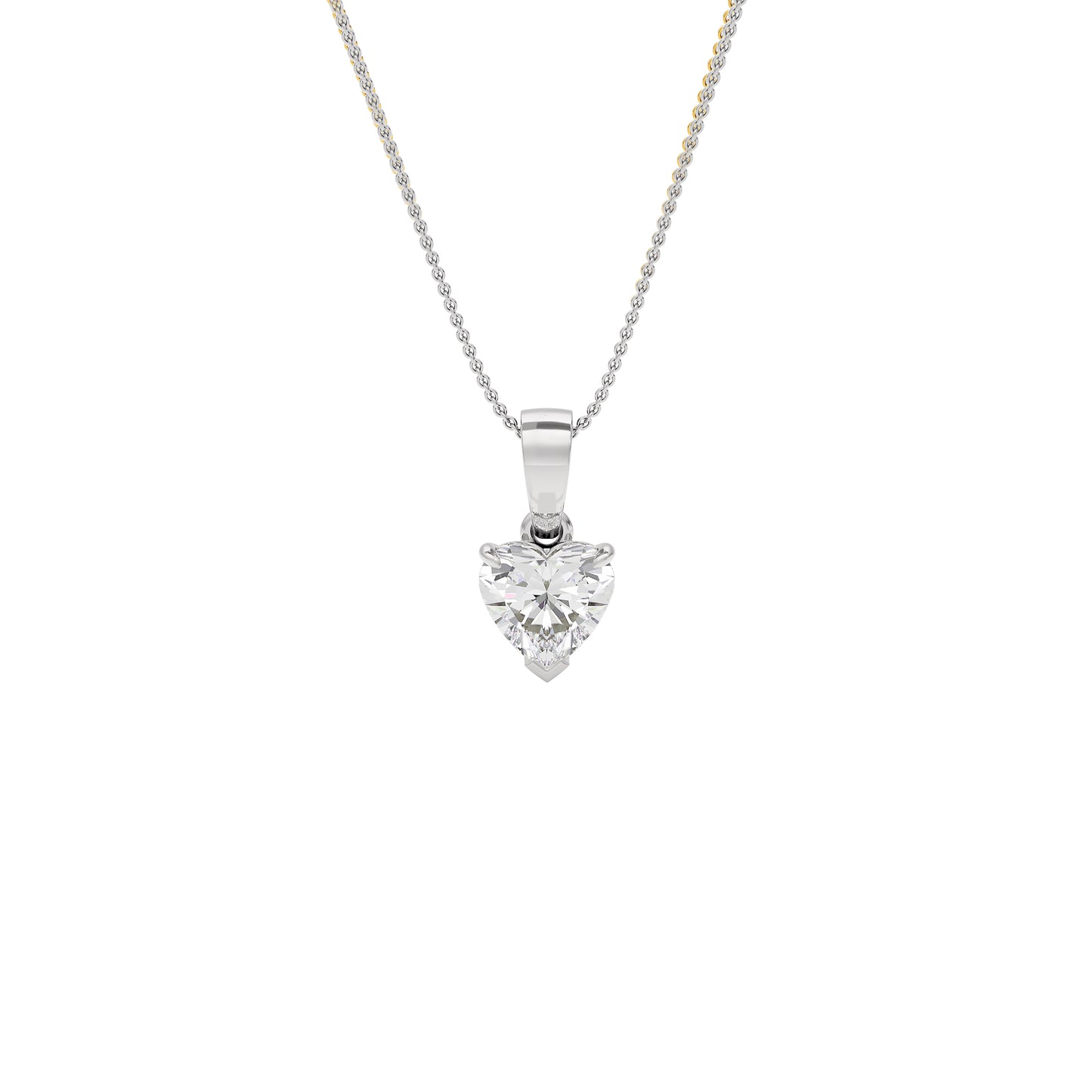 Sapphire Delight Diamond Pendant 18 KT / White Gold