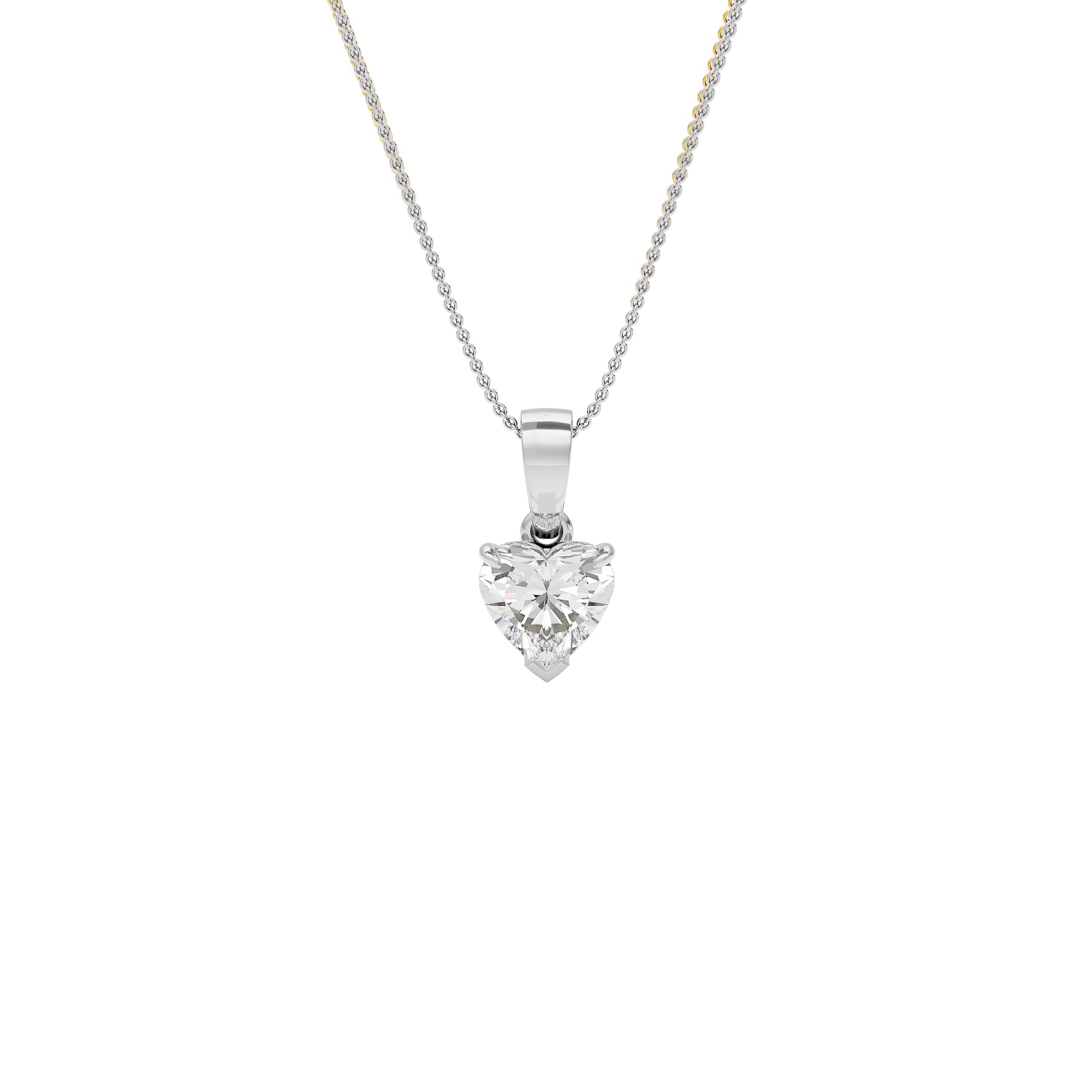 Sapphire Delight Diamond Pendant 18 KT / White Gold