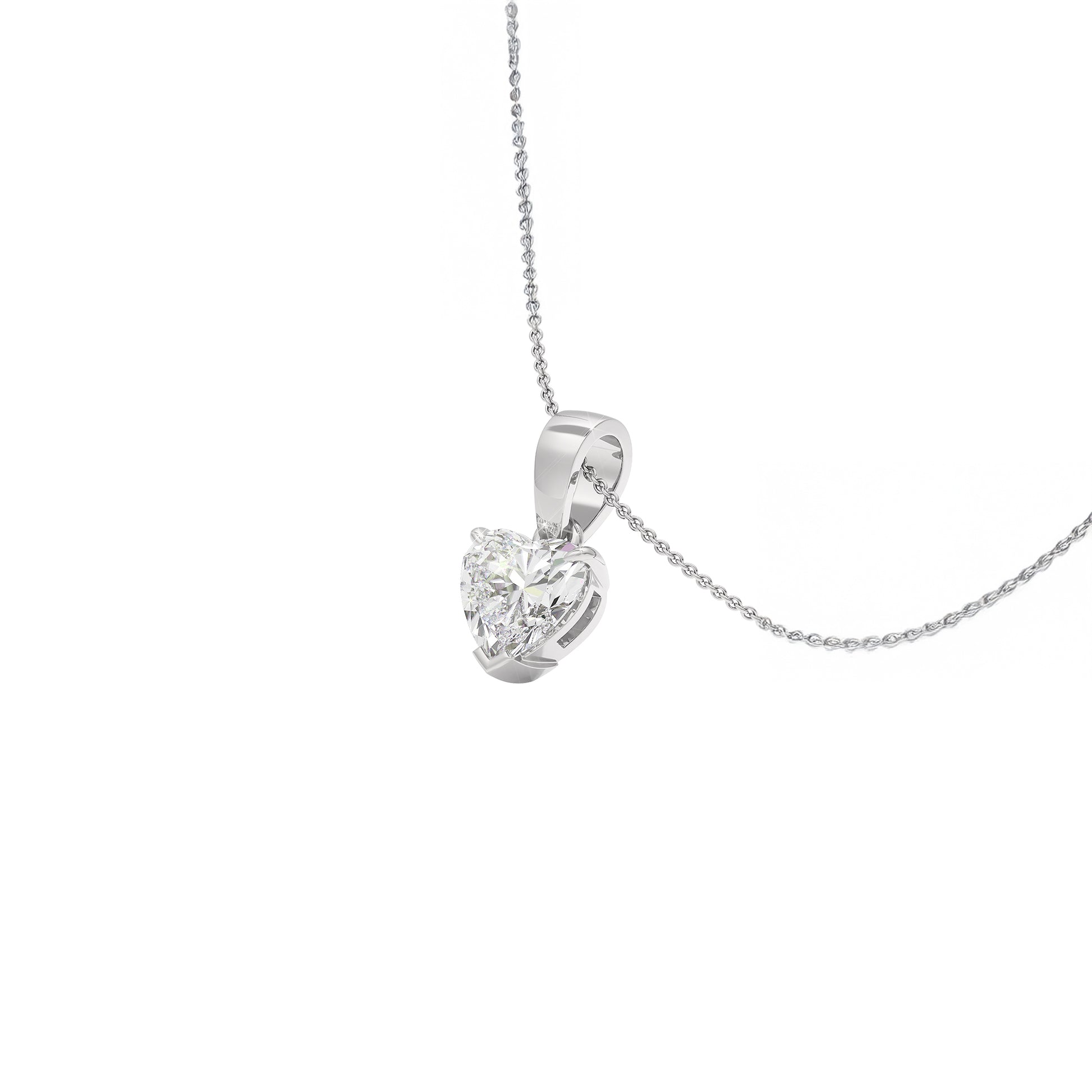 Sapphire Delight Diamond Pendant 18 KT / White Gold