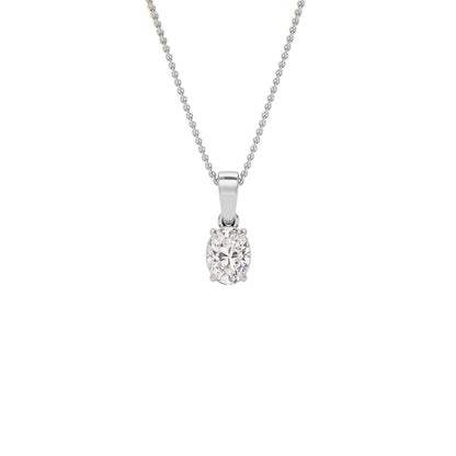 Elysian Glow Diamond Pendant 18 KT / White Gold