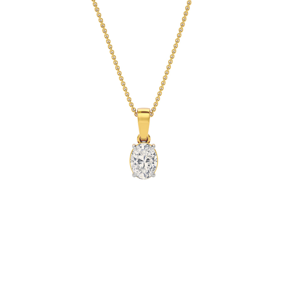 Elysian Glow Diamond Pendant 18 KT / Yellow Gold