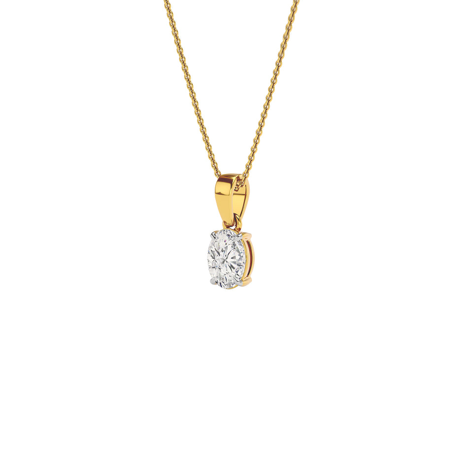 Elysian Glow Diamond Pendant 18 KT / Yellow Gold
