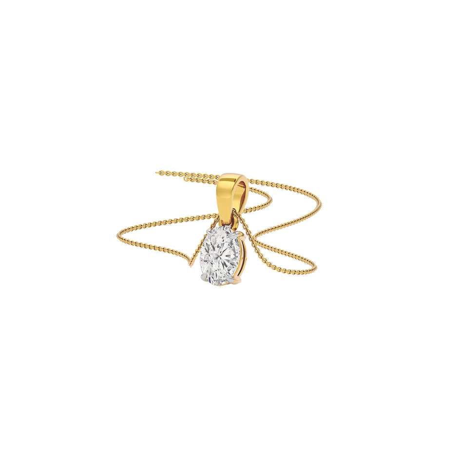 Elysian Glow Diamond Pendant 18 KT / Yellow Gold