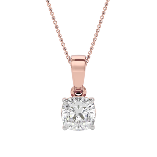 Lustrous Aura Diamond Pendant