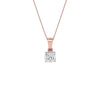 Lustrous Aura Diamond Pendant 18 KT / Rose Gold