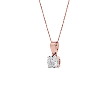Lustrous Aura Diamond Pendant 18 KT / Rose Gold