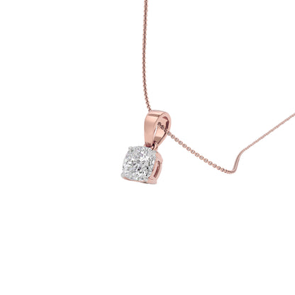 Lustrous Aura Diamond Pendant 18 KT / Rose Gold