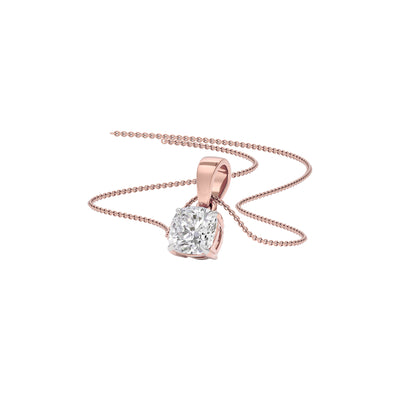 Lustrous Aura Diamond Pendant 18 KT / Rose Gold
