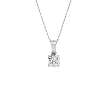 Lustrous Aura Diamond Pendant 18 KT / White Gold