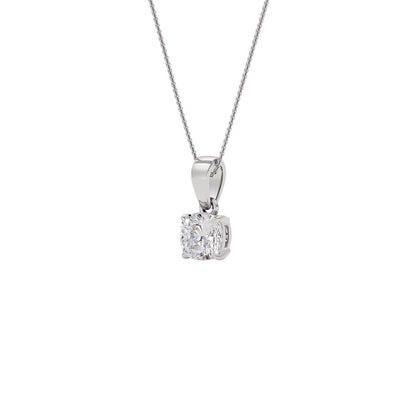 Lustrous Aura Diamond Pendant 18 KT / White Gold
