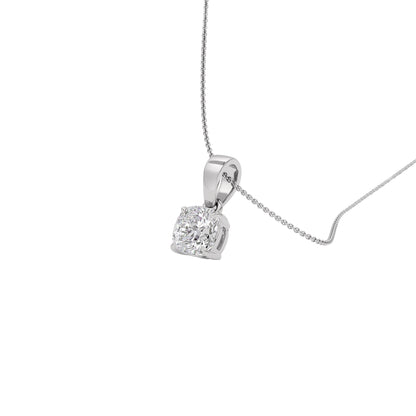 Lustrous Aura Diamond Pendant 18 KT / White Gold