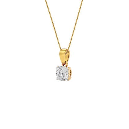 Lustrous Aura Diamond Pendant 18 KT / Yellow Gold