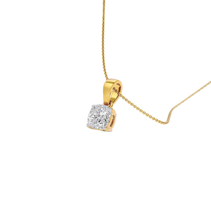 Lustrous Aura Diamond Pendant 18 KT / Yellow Gold