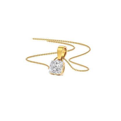 Lustrous Aura Diamond Pendant 18 KT / Yellow Gold