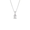 Vivid Charm Diamond Pendant 18 KT / White Gold