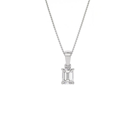 Vivid Charm Diamond Pendant 18 KT / White Gold