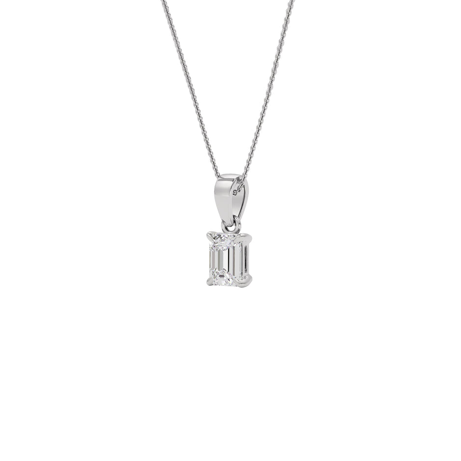 Vivid Charm Diamond Pendant 18 KT / White Gold