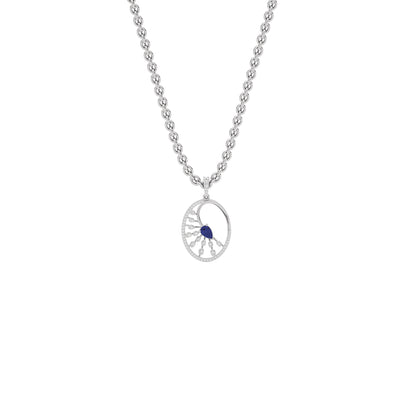 Striking Spike Diamond Pendant 18 KT / White Gold
