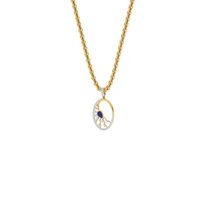 Striking Spike Diamond Pendant 18 KT / Yellow Gold