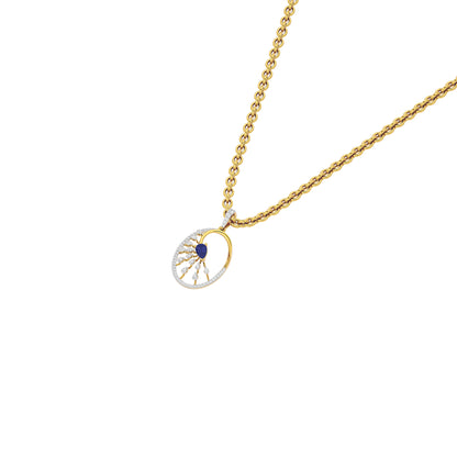 Striking Spike Diamond Pendant 18 KT / Yellow Gold