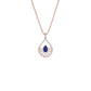 Tesellate Valve Diamond Pendant 18 KT / Rose Gold