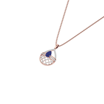 Tesellate Valve Diamond Pendant 18 KT / Rose Gold