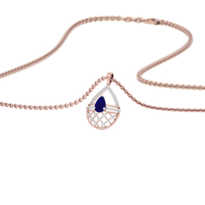 Tesellate Valve Diamond Pendant 18 KT / Rose Gold