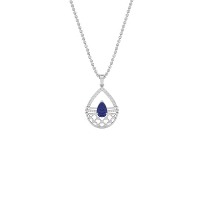 Tesellate Valve Diamond Pendant 18 KT / White Gold