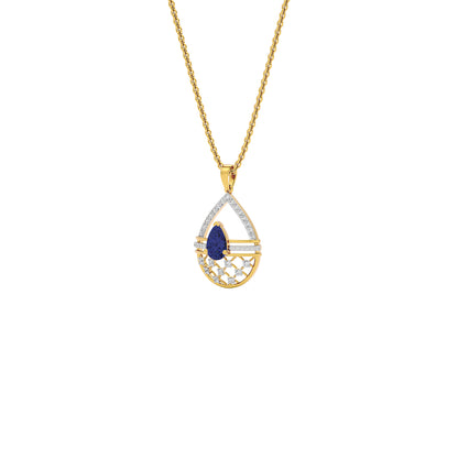 Tesellate Valve Diamond Pendant 18 KT / Yellow Gold