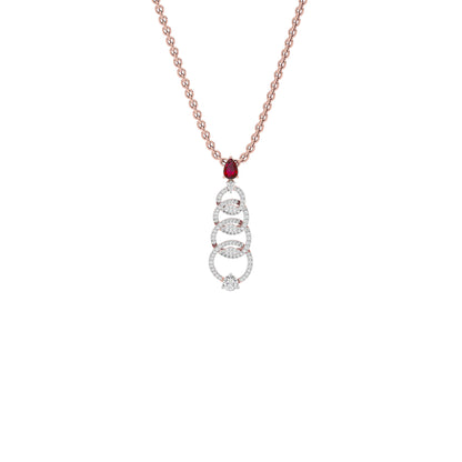 Enlighten Diamond Pendant 18 KT / Rose Gold