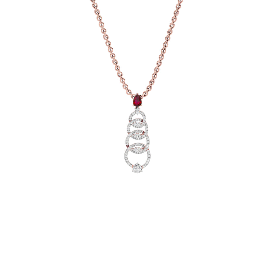 Enlighten Diamond Pendant 18 KT / Rose Gold