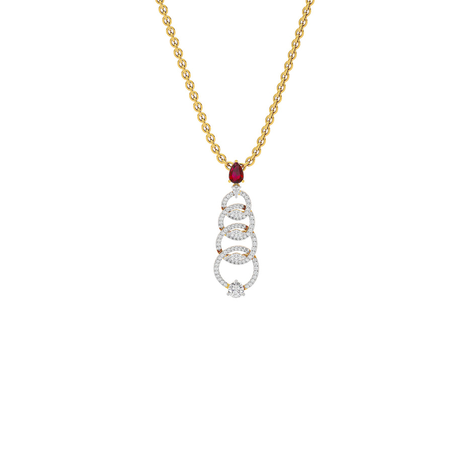 Enlighten Diamond Pendant 18 KT / Yellow Gold