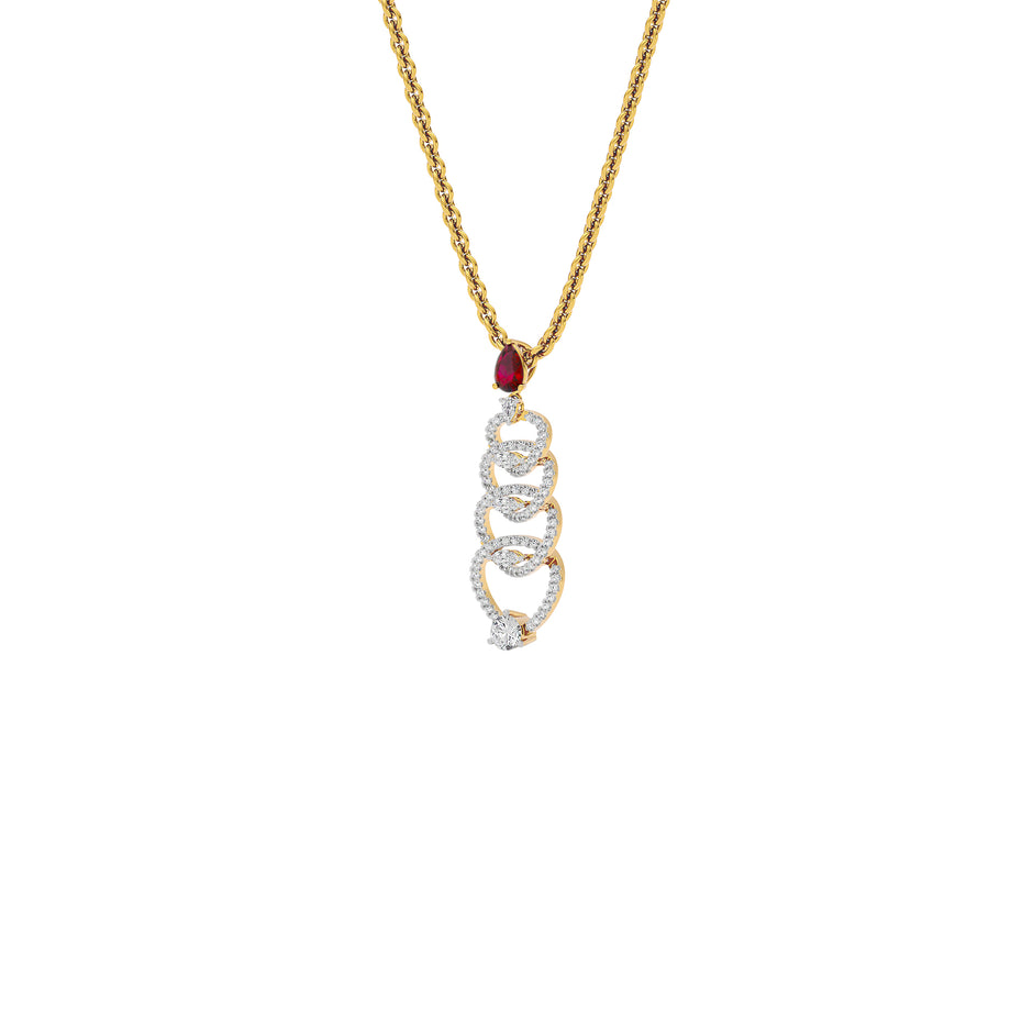 Enlighten Diamond Pendant 18 KT / Yellow Gold