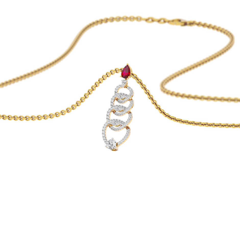 Enlighten Diamond Pendant 18 KT / Yellow Gold