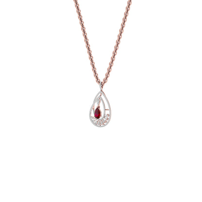 Pear Drizzle Diamond Pendant 18 KT / Rose Gold