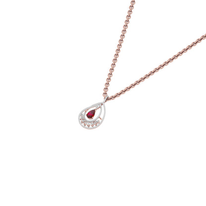Pear Drizzle Diamond Pendant 18 KT / Rose Gold