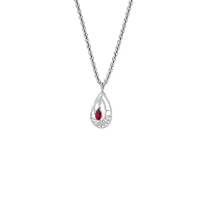 Pear Drizzle Diamond Pendant 18 KT / White Gold