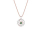 Swirled Blob Diamond Pendant 18 KT / Rose Gold