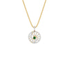 Swirled Blob Diamond Pendant 18 KT / Yellow Gold