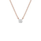 I Promise Classic Round Diamond Pendant 18 KT / Rose Gold