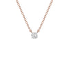 I Promise Classic Round Diamond Pendant 18 KT / Rose Gold