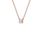 I Promise Classic Round Diamond Pendant 18 KT / Rose Gold