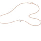 I Promise Classic Round Diamond Pendant 18 KT / Rose Gold