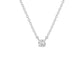 I Promise Classic Round Diamond Pendant 18 KT / White Gold
