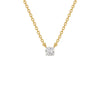 I Promise Classic Round Diamond Pendant 18 KT / Yellow Gold