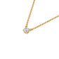 I Promise Classic Round Diamond Pendant 18 KT / Yellow Gold